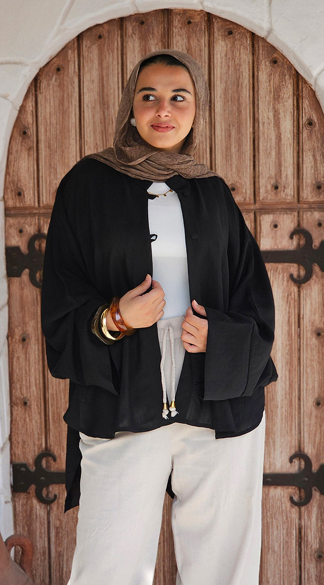 Roqaa Blouse - Black