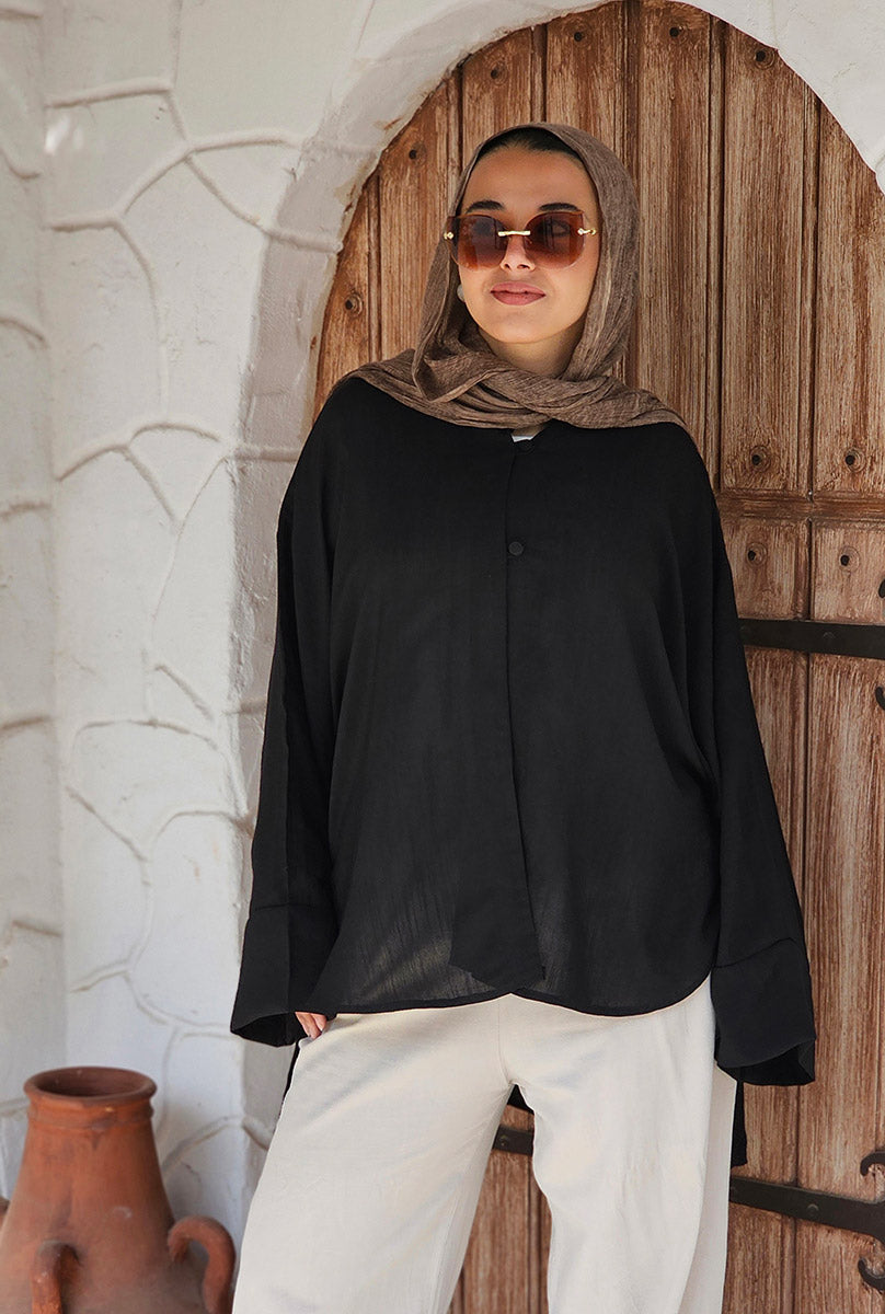 Roqaa Blouse - Black