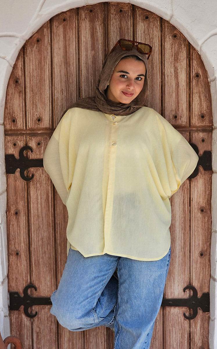 Roqaa Blouse - Yellow