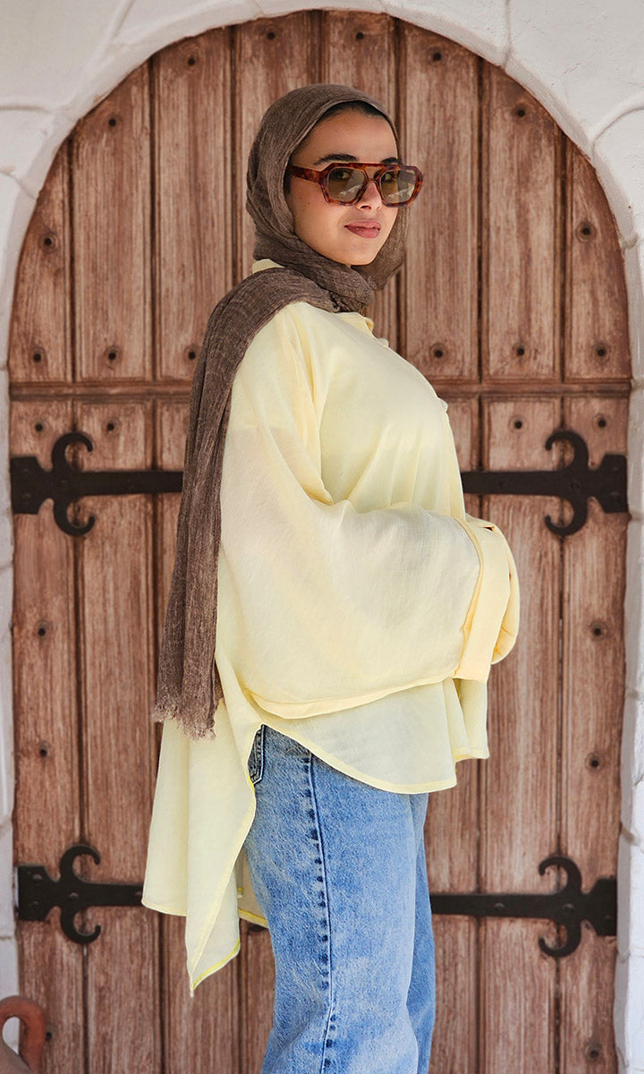Roqaa Blouse - Yellow