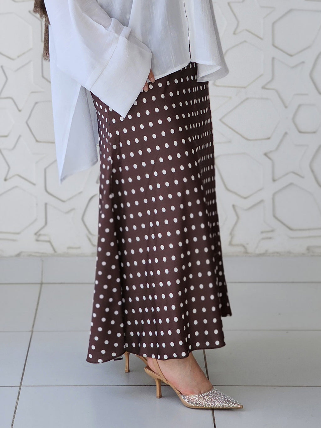 Skirt Polka Dots Brown
