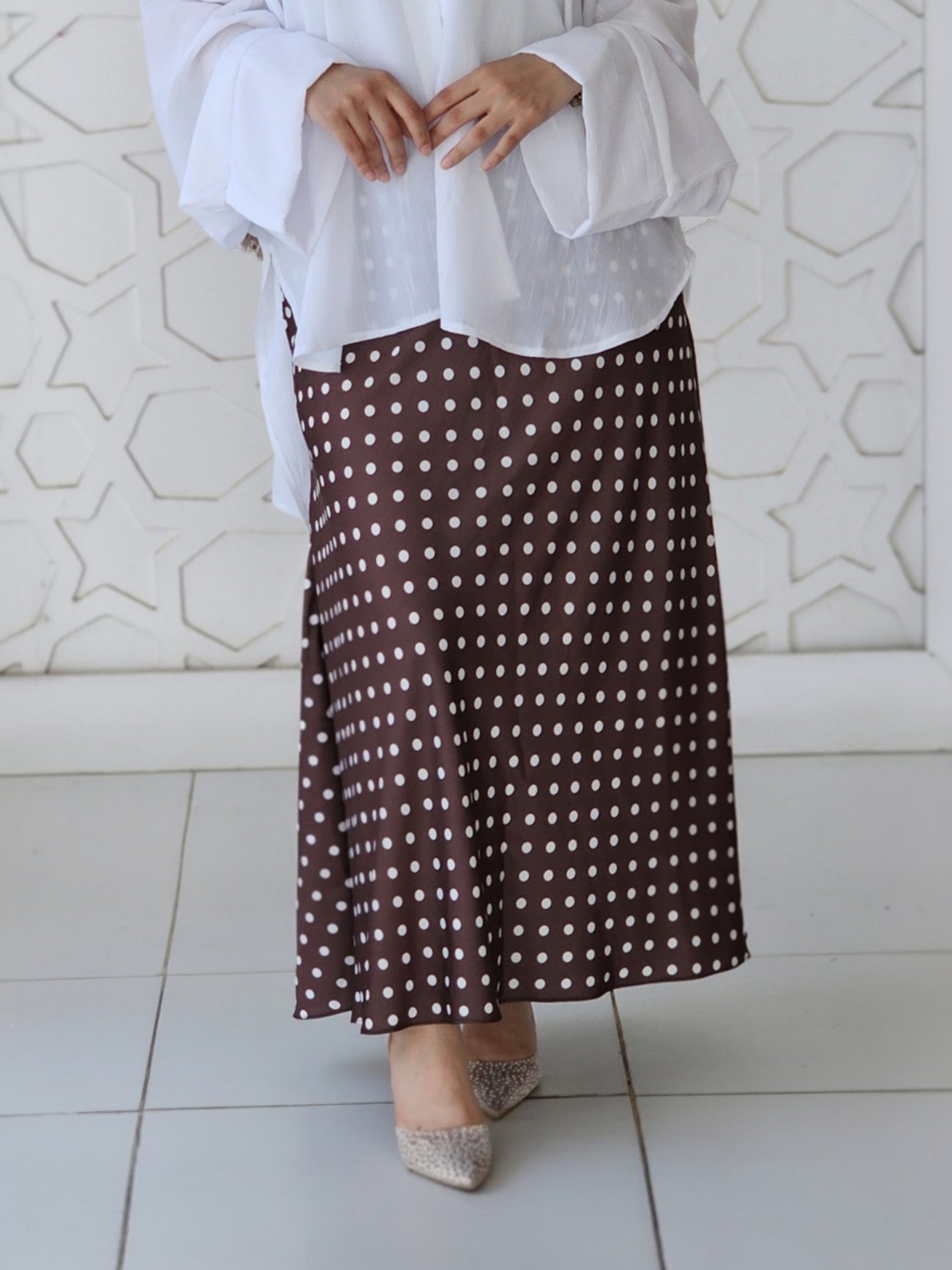 Skirt Polka Dots Brown