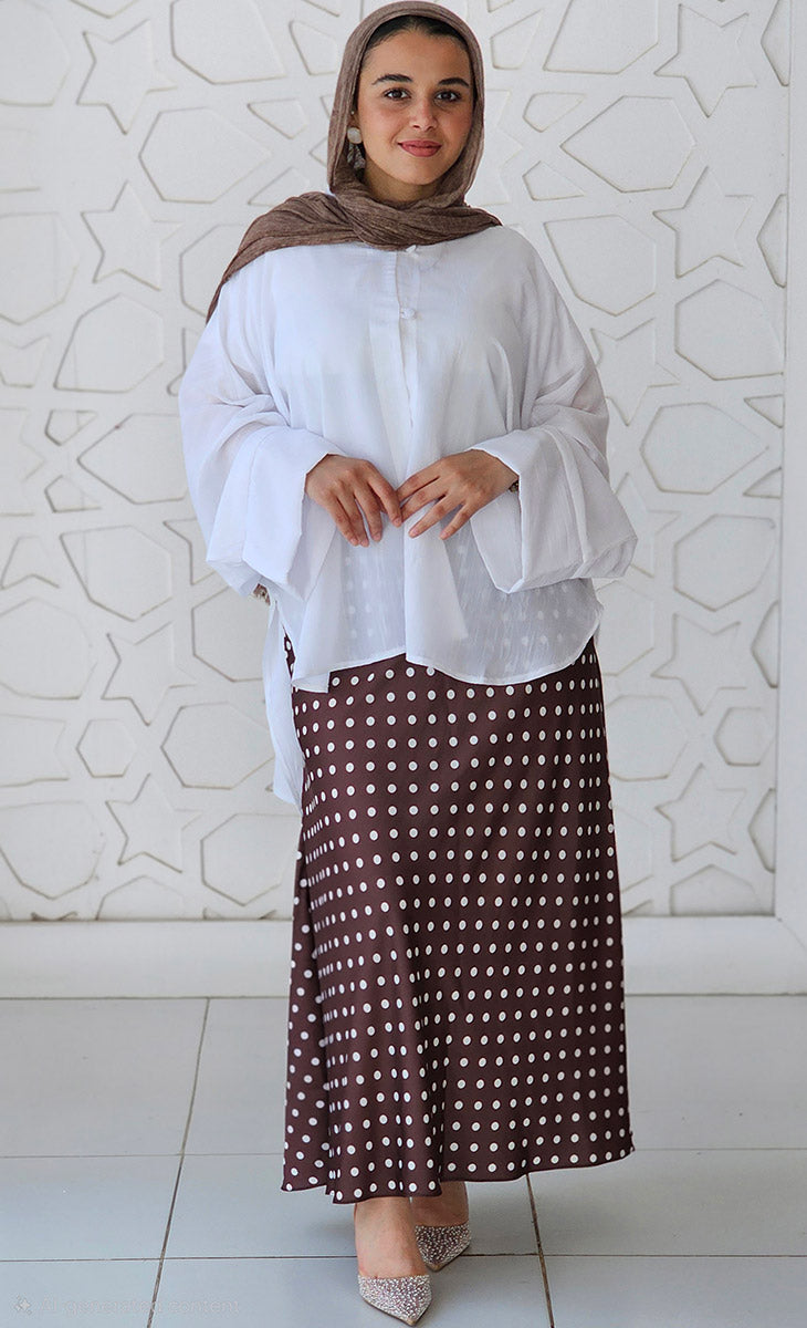 Skirt Polka Dots Brown