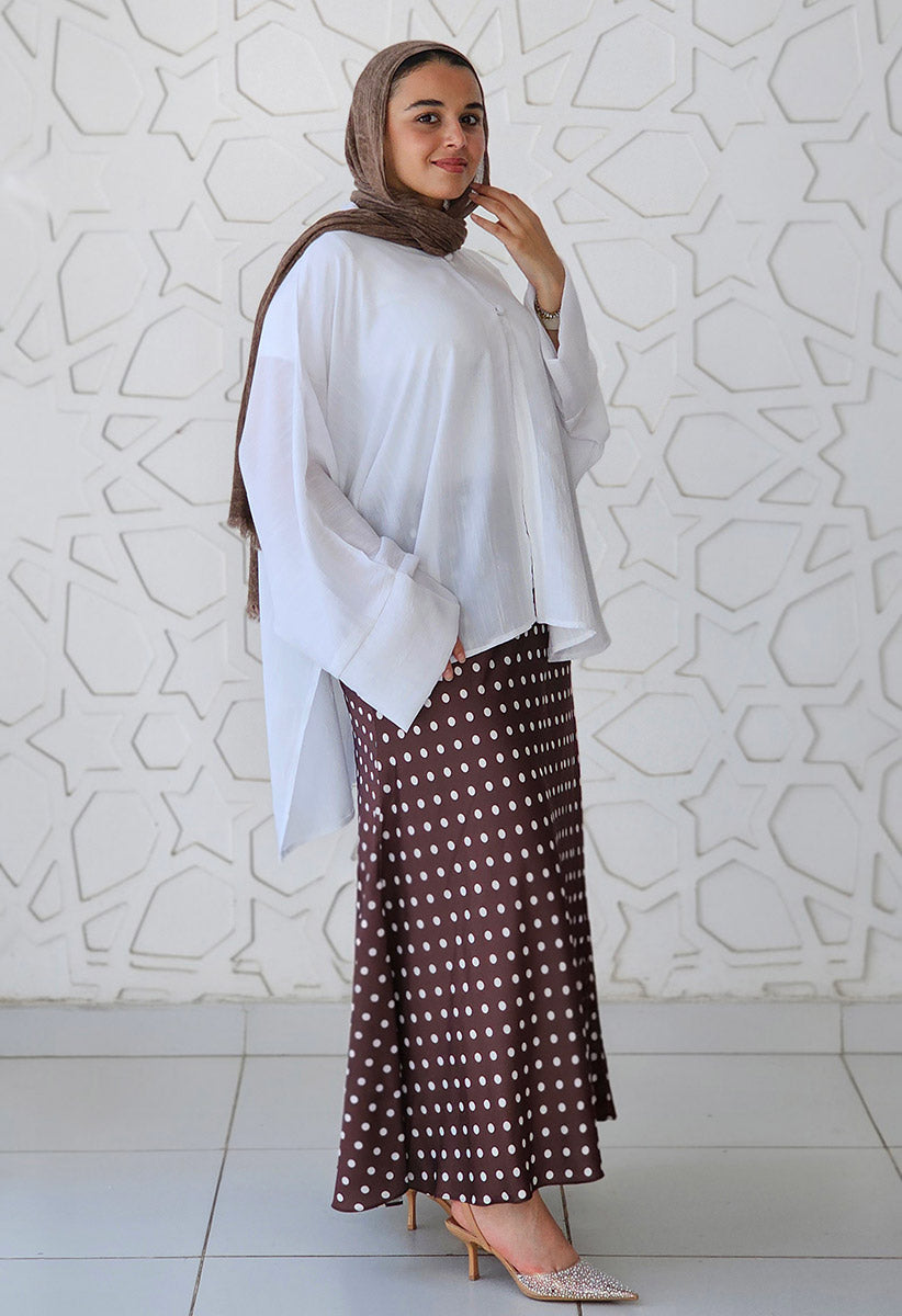Skirt Polka Dots Brown